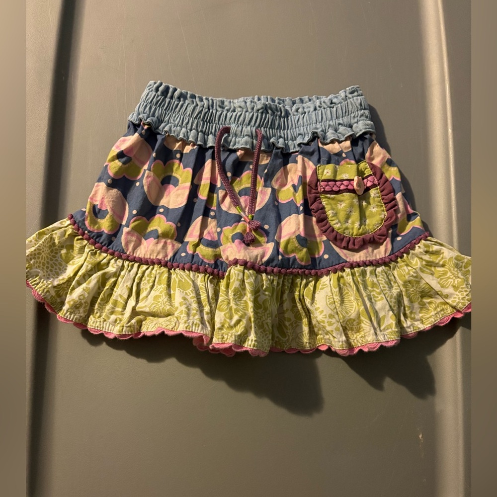 Matilda Jane Blue and Green Kids Skirt